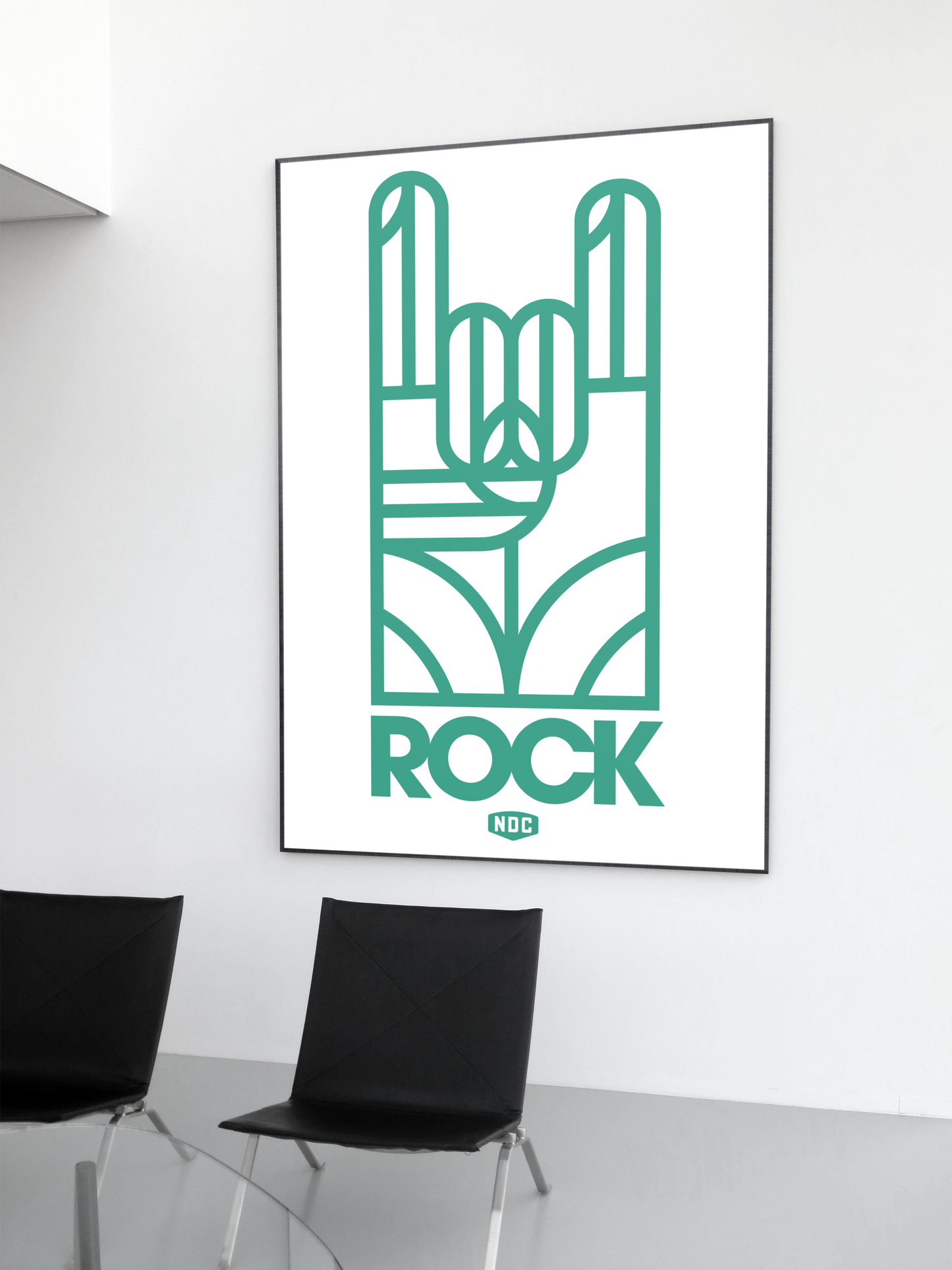 NDC Blue Rock Poster