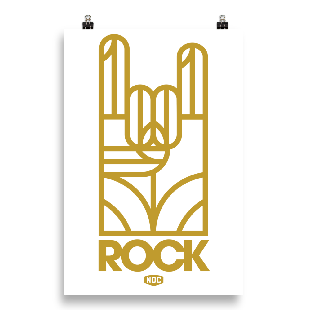 NDC Gold Rock Poster