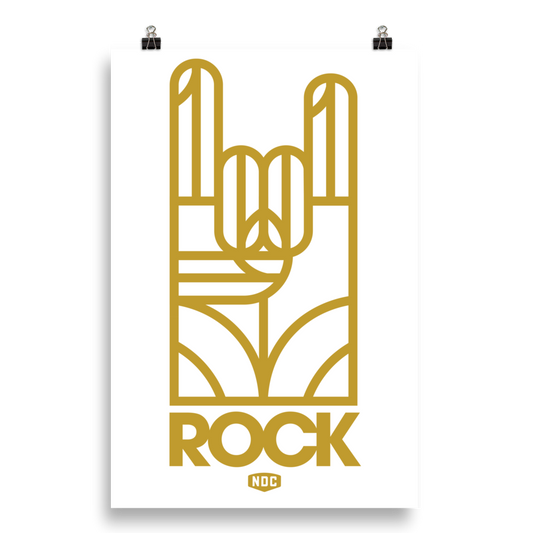NDC Gold  Rock Poster