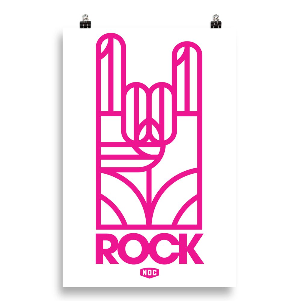 NDC Pink Rock Poster