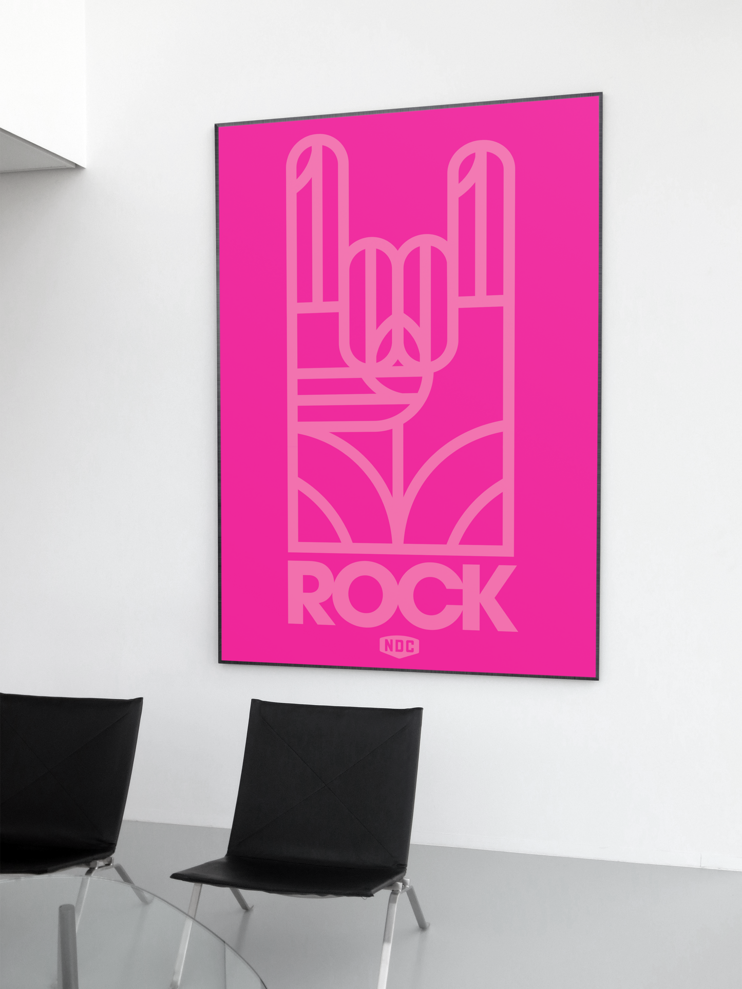 NDC Pink on Pink Rock Poster
