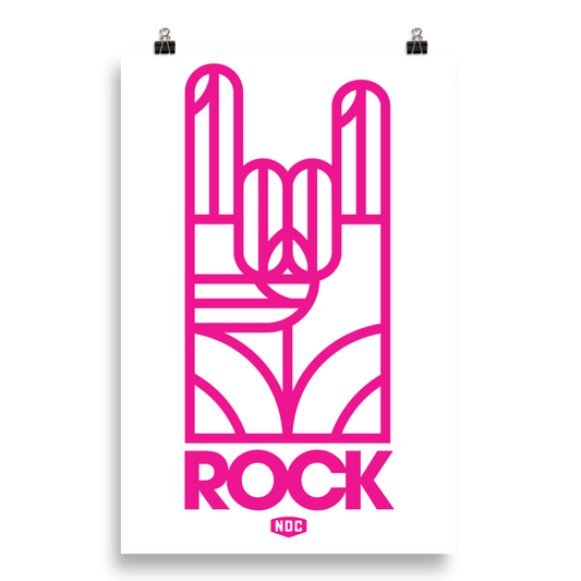 NDC Pink Rock Poster