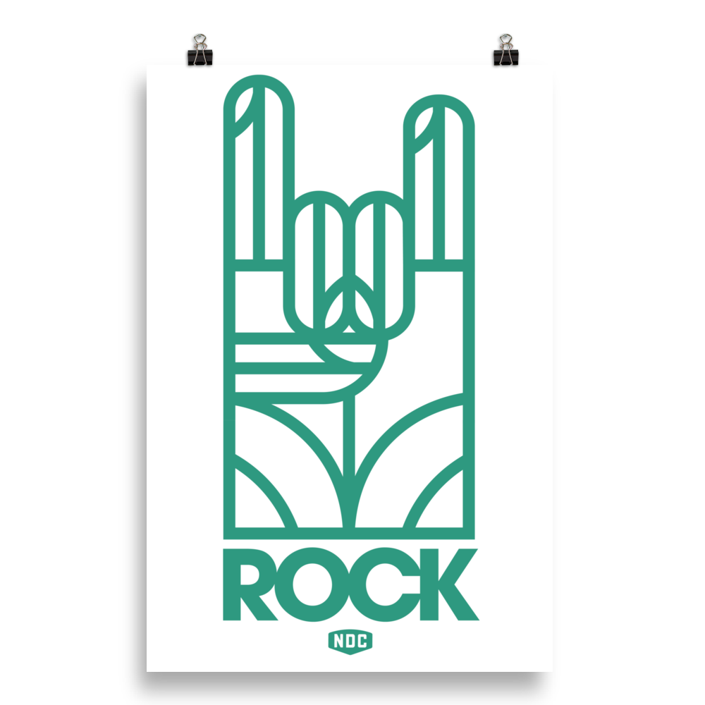 NDC Blue Rock Poster
